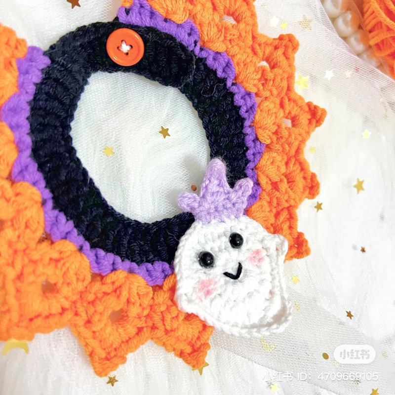 Yếm len Halloween cho mèo, yếm cosplay CHILLMEOW