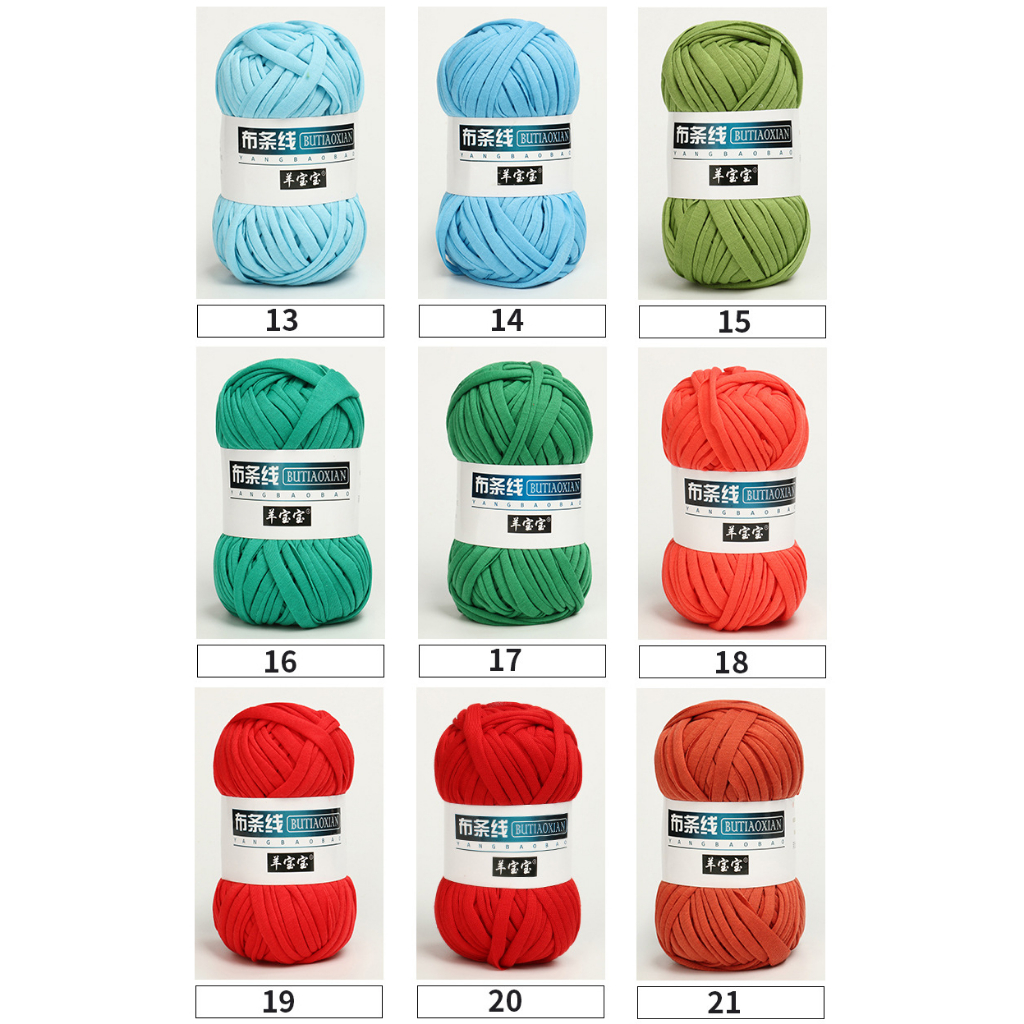 Sợi vải dày dặn, chuyên móc thảm, túi xách, giày dép, đồ decor, bảng màu phong phú 100g