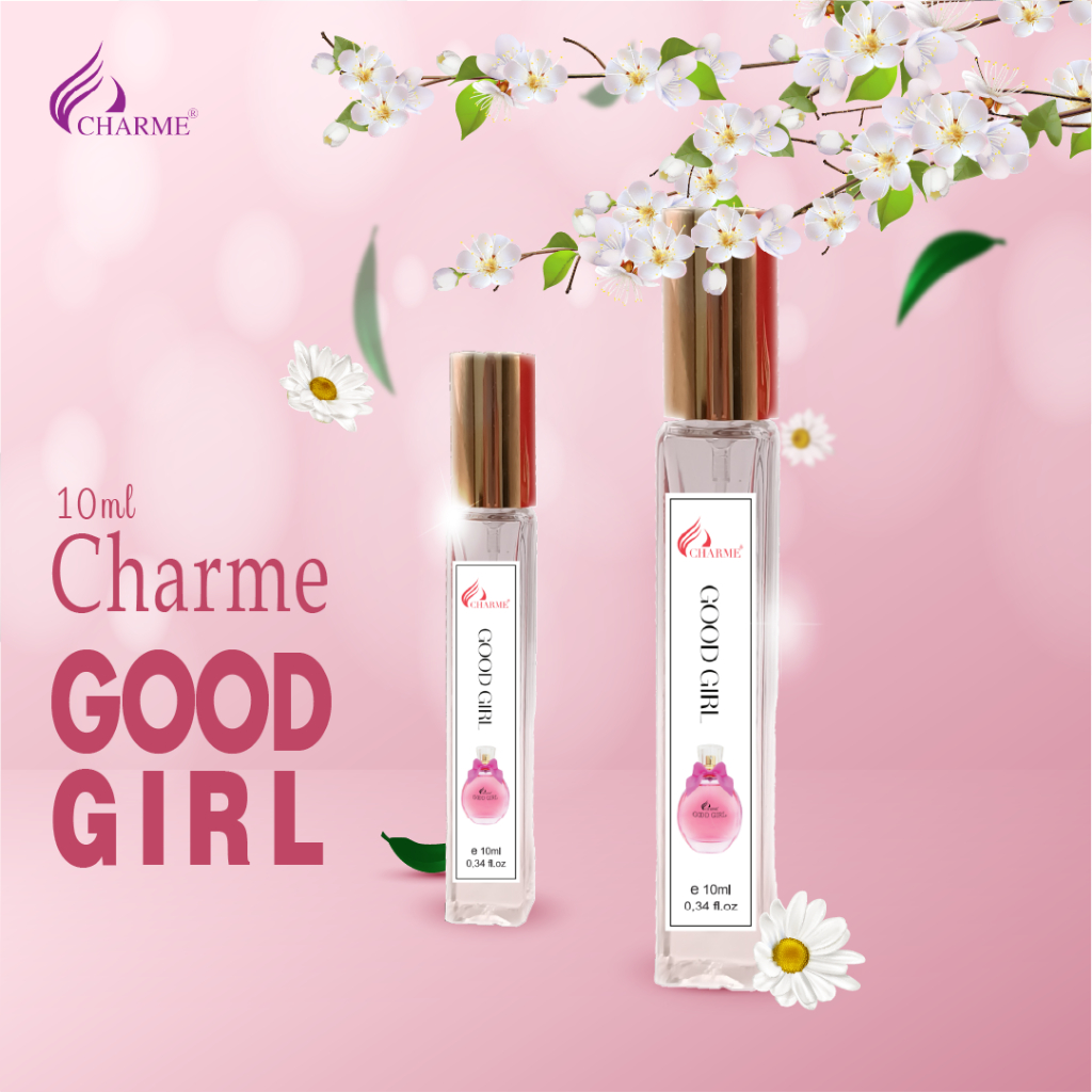 Nước hoa nữ cao cấp, Charme GoodGirl, chai Test mini, đem đến cảm giác ly kỳ, huyền bí, khiến mọi người khám phá, 10ml