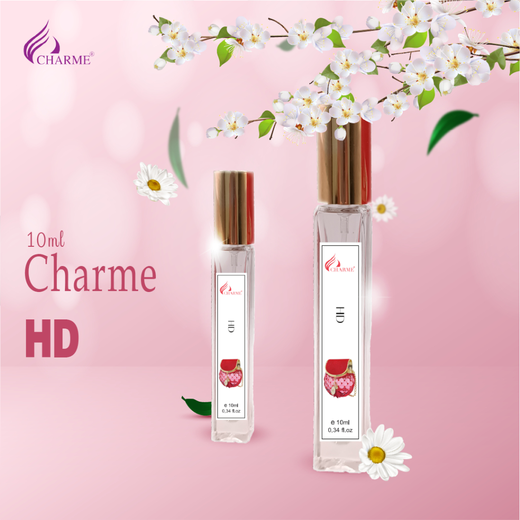 Nước hoa nữ thơm lâu, Charme HD, chai Test mini, cho cô nàng quyến rũ, gợi cảm, hiện đại, 10ml