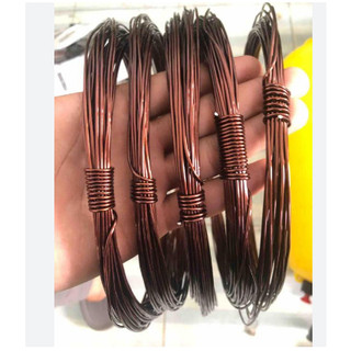 Dây nhôm mạ đồng uốn cây cảnh, bonsai 100gram/1 cuộn dây đồng