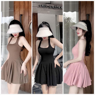 Đầm Váy dáng xoè có mút, co quần trong,cực dễ thương phù hợp đa phong cách mùa hè