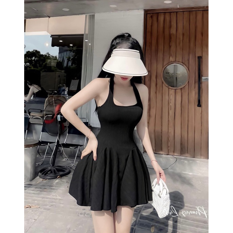 Đầm Váy dáng xoè có mút, co quần trong,cực dễ thương phù hợp đa phong cách mùa hè