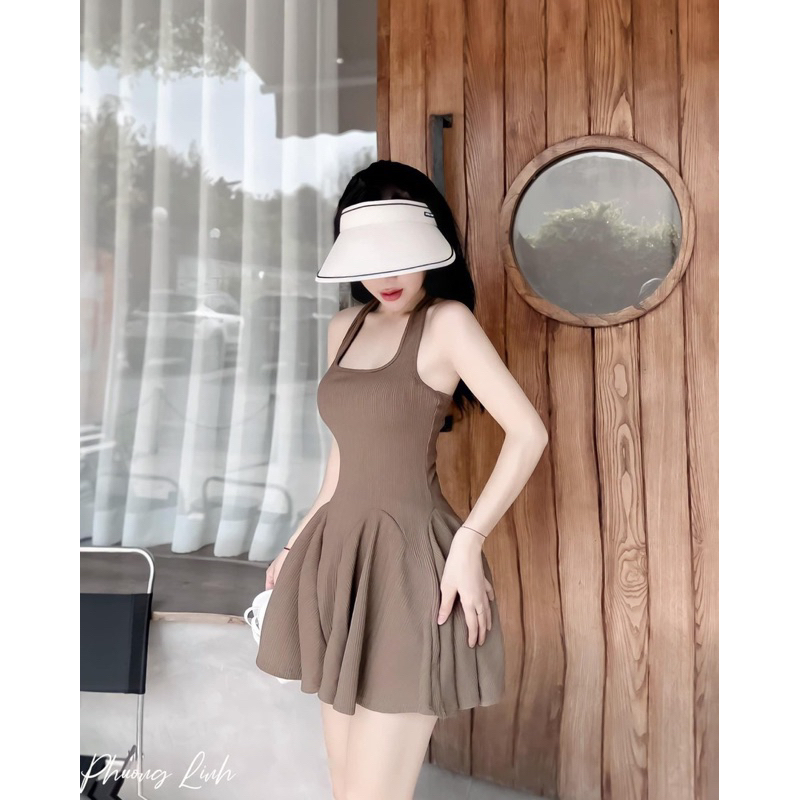 Đầm Váy dáng xoè có mút, co quần trong,cực dễ thương phù hợp đa phong cách mùa hè