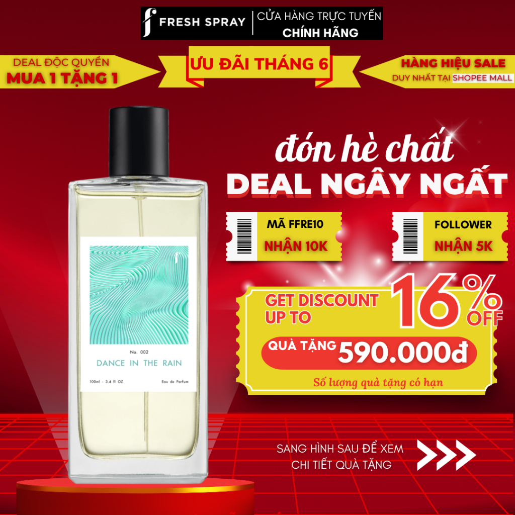 Nước hoa Dance in the Rain F Fresh Spray 100ml Eau De Parfum