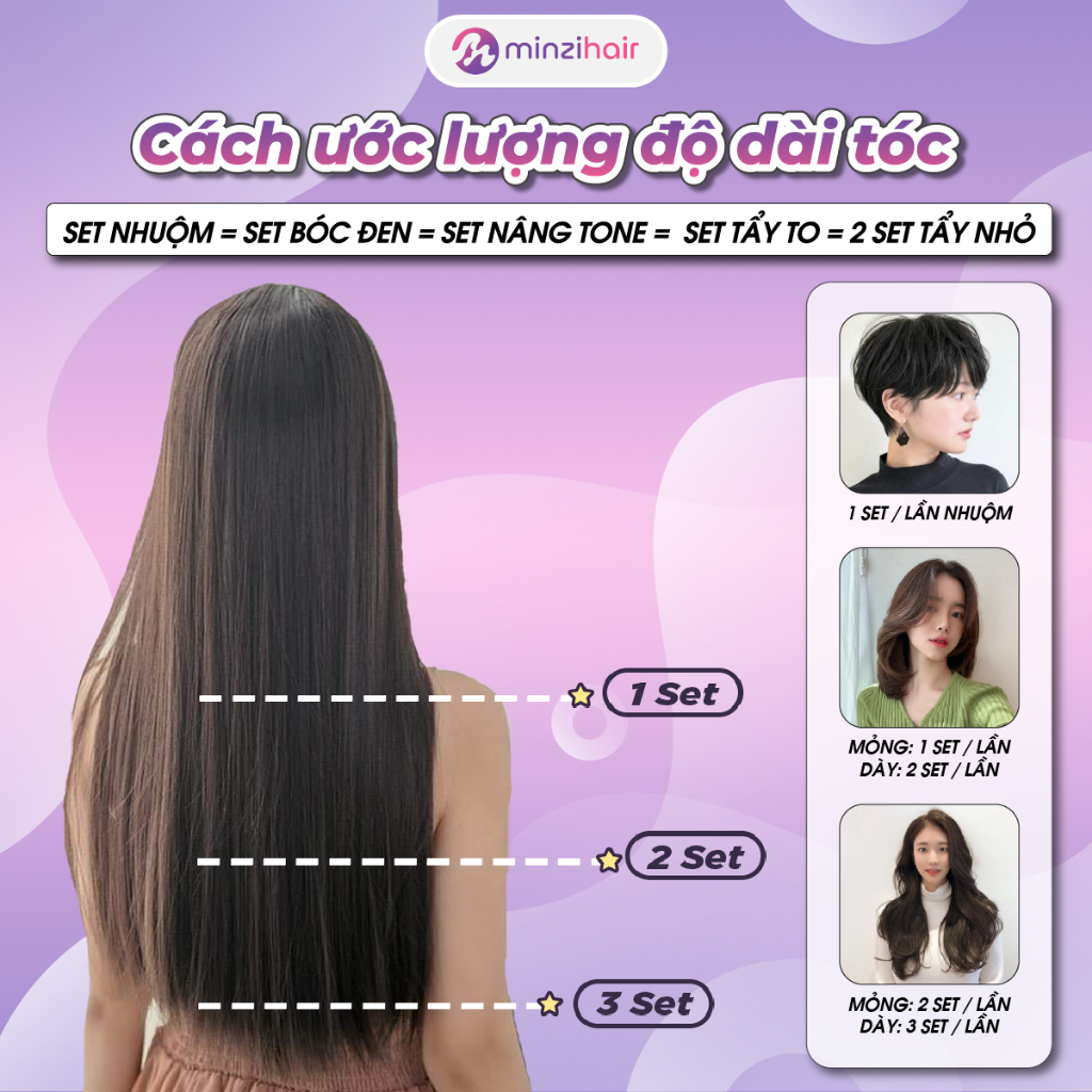 Thuốc nhuộm tóc Đậm Đặc Màu Iris Purple - Minzihair HN