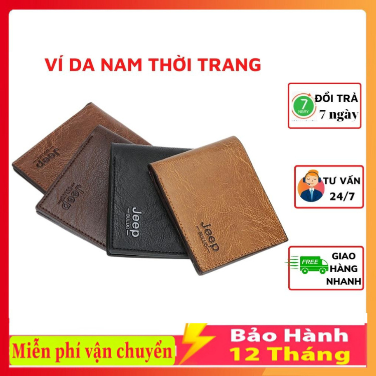 Bóp Ví Nam Thời Trang Cao Cấp Jeep Buluo Bền Đẹp Men Lì