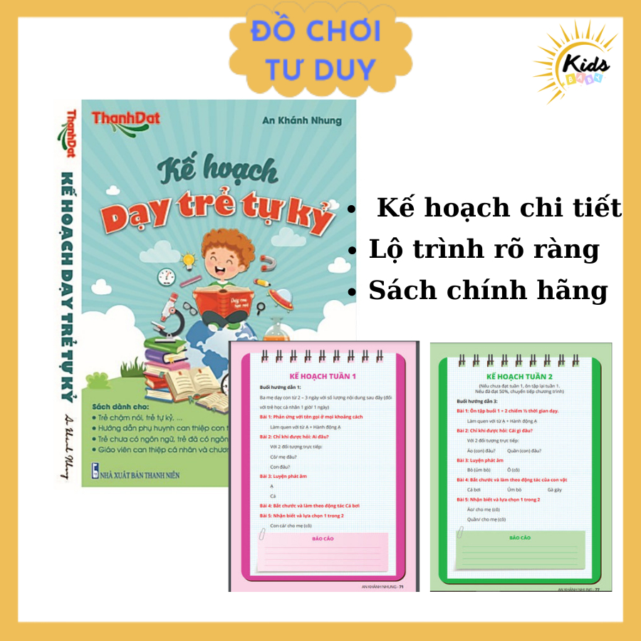 Combo Kế hoạch dạy trẻ chậm nói ❤️❤️ - Giúp bé phát triển ngôn ngữ