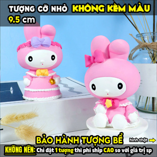 Tượng tô màu chọn mẫu, THỎ NENDOROID ÔM SAO, 2 KIỂU, size L