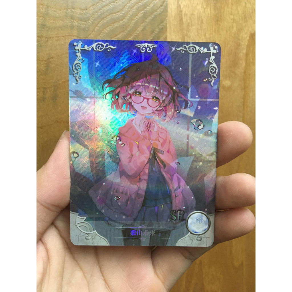(Rain15) Thẻ bo góc nhân vật Mirai Kuriyama – Beyond the Boundary NS-02-M09 – SR