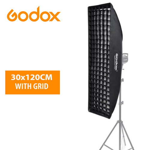Softbox Godox 30x120 cm kèm lưới tổ ong
