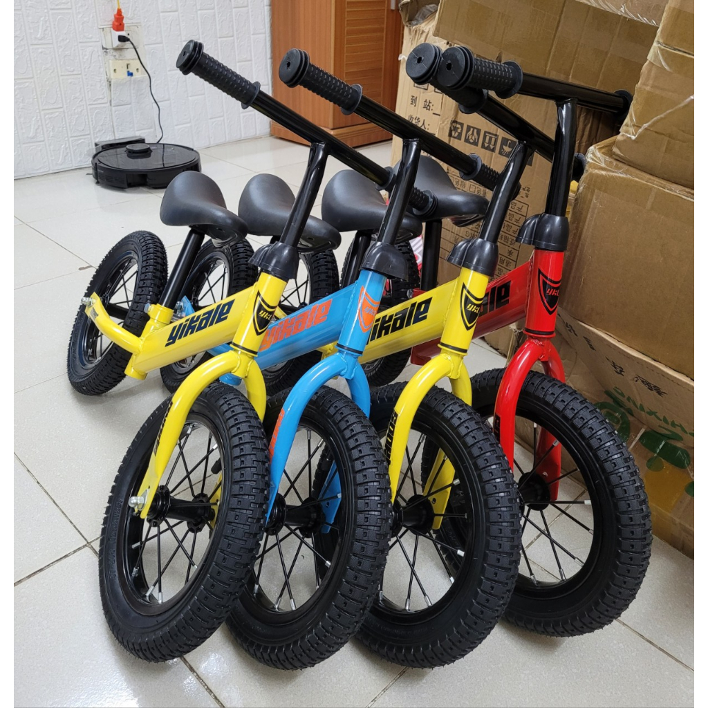 Xe Chòi Chân Cho Bé, chính hãng YIKALE, nội địa Trung, Khung sắt sơn tĩnh điện, vành nhôm, nan sắt, bánh cao su
