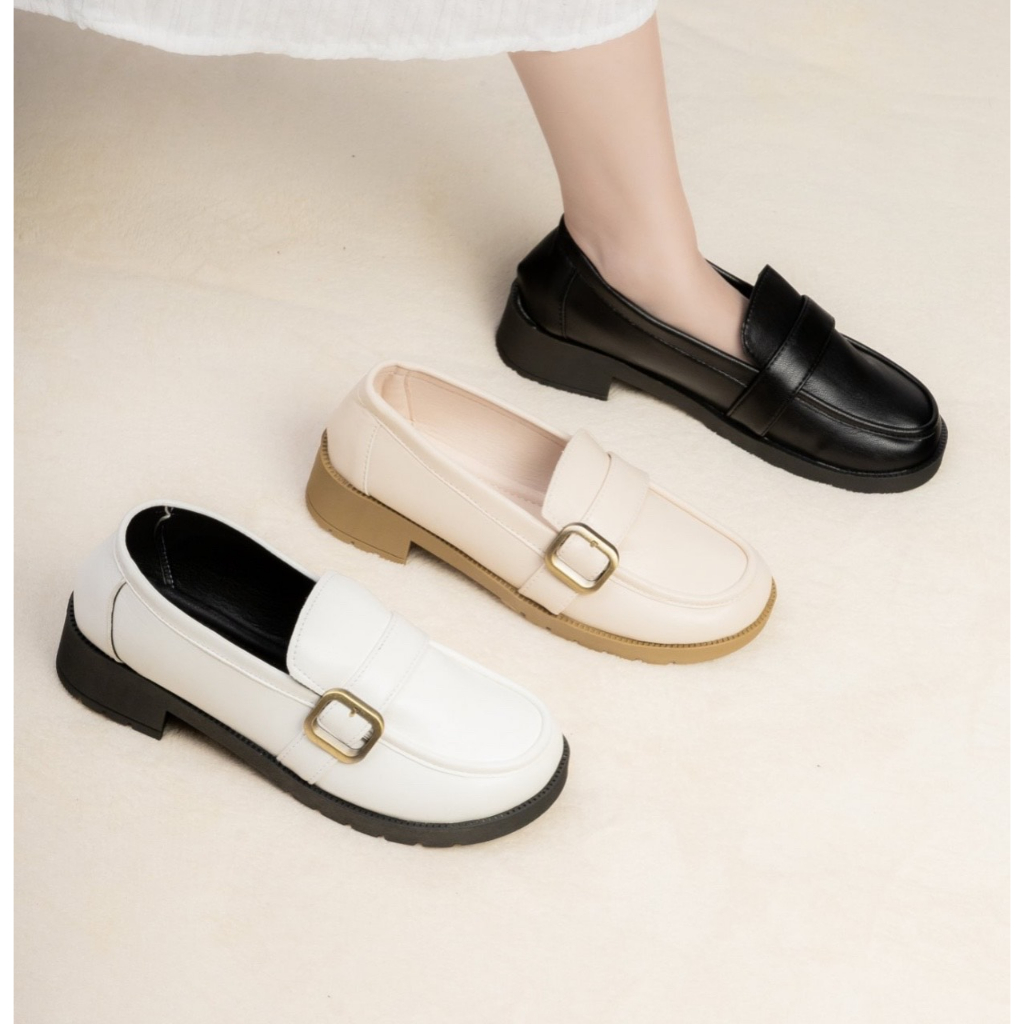 Giày Oxford  3cm Phối Khóa H101