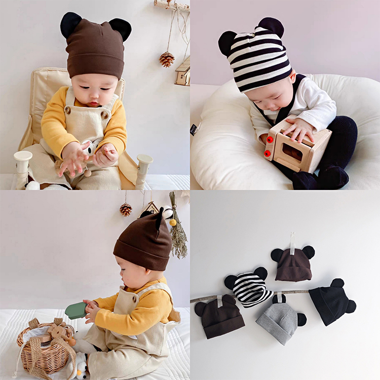 Mũ cotton tai chuột Mickey cực đáng yêu cho bé từ 3-18 tháng Mica baby MD157
