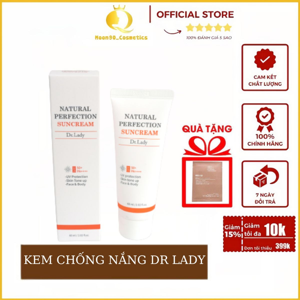 Kem chống nắng Dr. Lady Suncream 60ml nâng tone, kiềm dầu