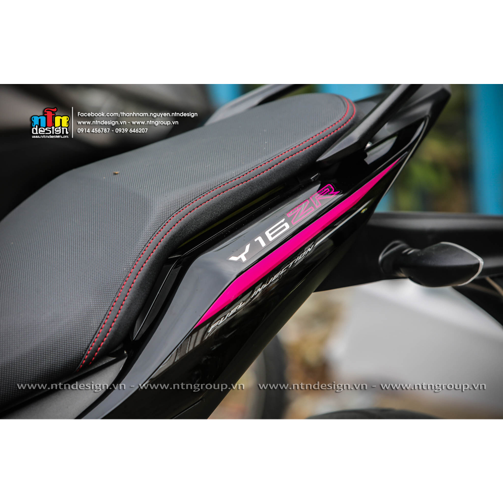 Tem Exciter 155 - mẫu Y16zr Hồng đen