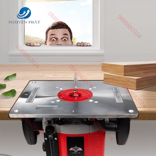 Mặt bàn máy phay bạc - tấm gá máy phay gỗ - mặt gá máy soi cầm tay cốt 6.35mm và 12.7mm
