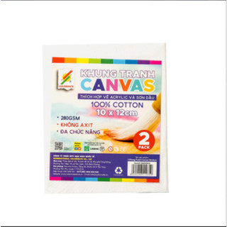 Bộ 2 khung tranh canvas mini 10x12cm-Colormate