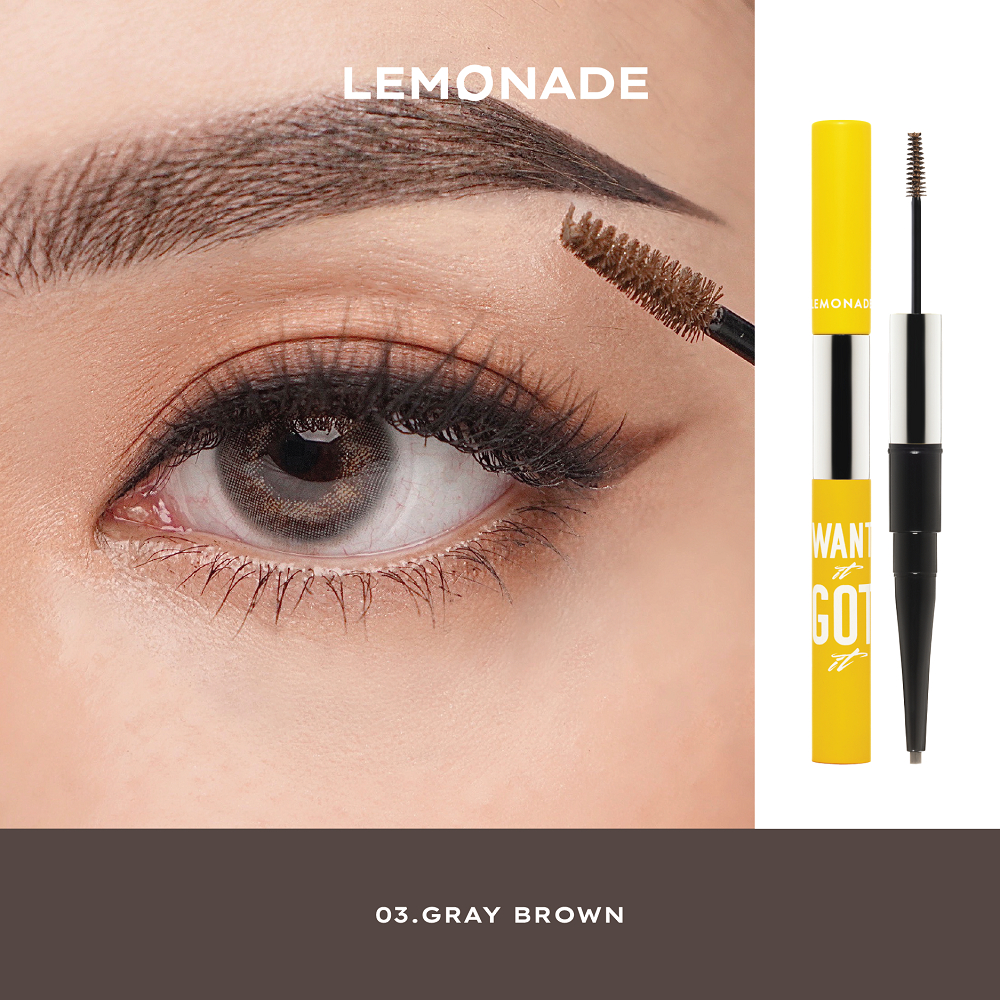 Chì kẻ mày 2 đầu LEMONADE Wigi Dual Eyebrow 2.75g