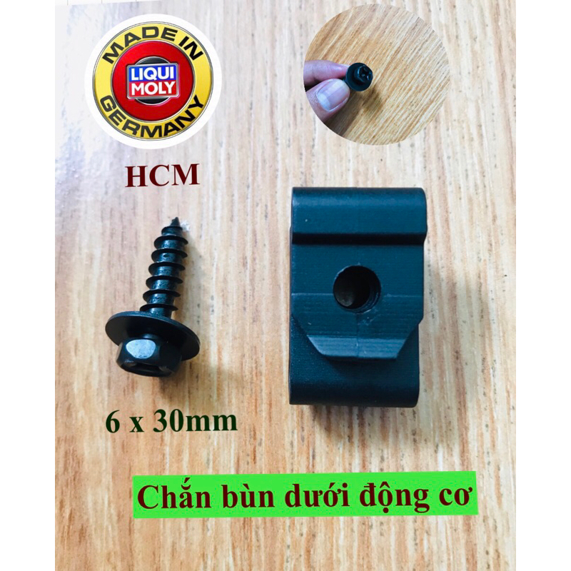 Bộ ốc vít giữ chắn bùn ô tô- Dưới động cơ,lòng vè bánh xe