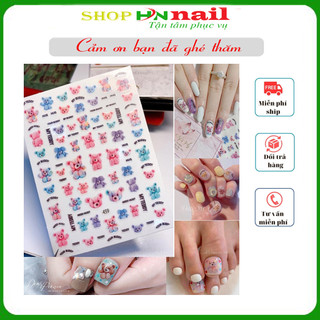 Sticker trang trí chăm sóc móng làm đẹp nail mi spa thời trang nữ shop hnnail