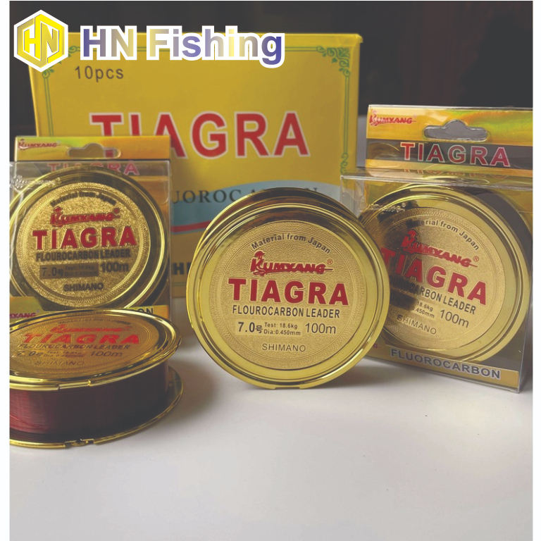 Cước câu cá cước câu Nhật Bản Fluorocarbon Tiagar size lớn, cước siêu bền, cước câu cá tàng hình. Hoàng Nam Fishing