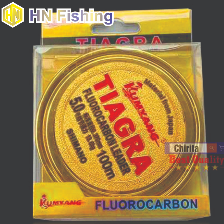 Cước câu cá cước câu Nhật Bản Fluorocarbon Tiagar size lớn, cước siêu bền, cước câu cá tàng hình. Hoàng Nam Fishing