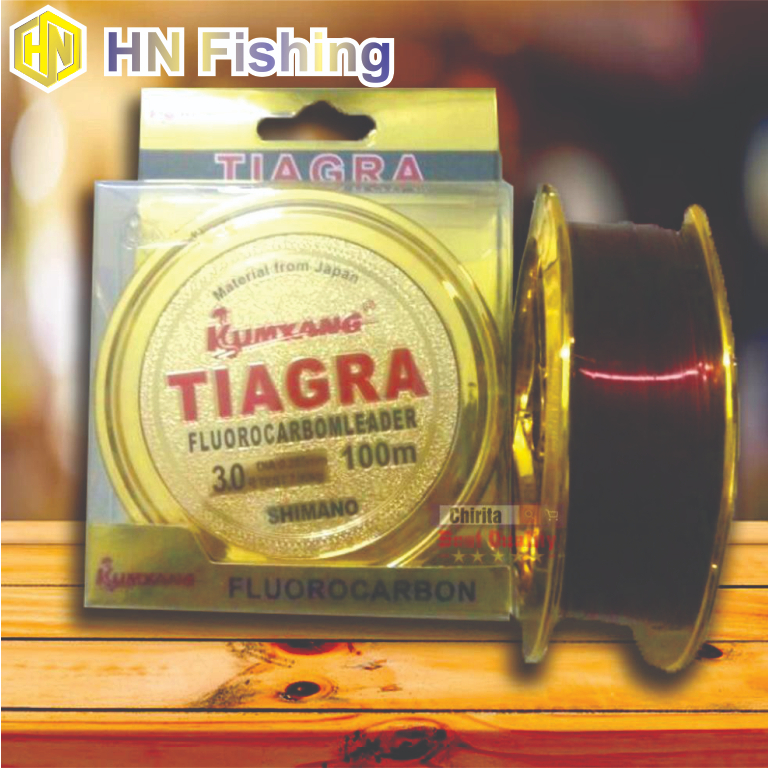 Cước câu cá cước câu Nhật Bản Fluorocarbon Tiagar size lớn, cước siêu bền, cước câu cá tàng hình. Hoàng Nam Fishing