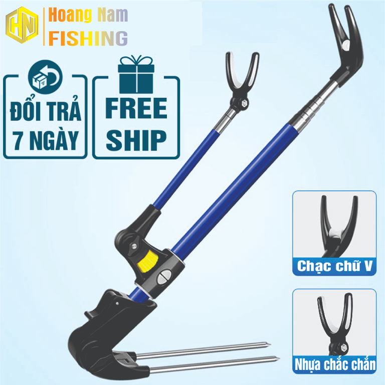 Chống cần Ultra Light. Gác cần câu đơn đài cao cấp. Bản nâng cấp 2023 siêu khoẻ. Đồ Câu Hoàng Nam