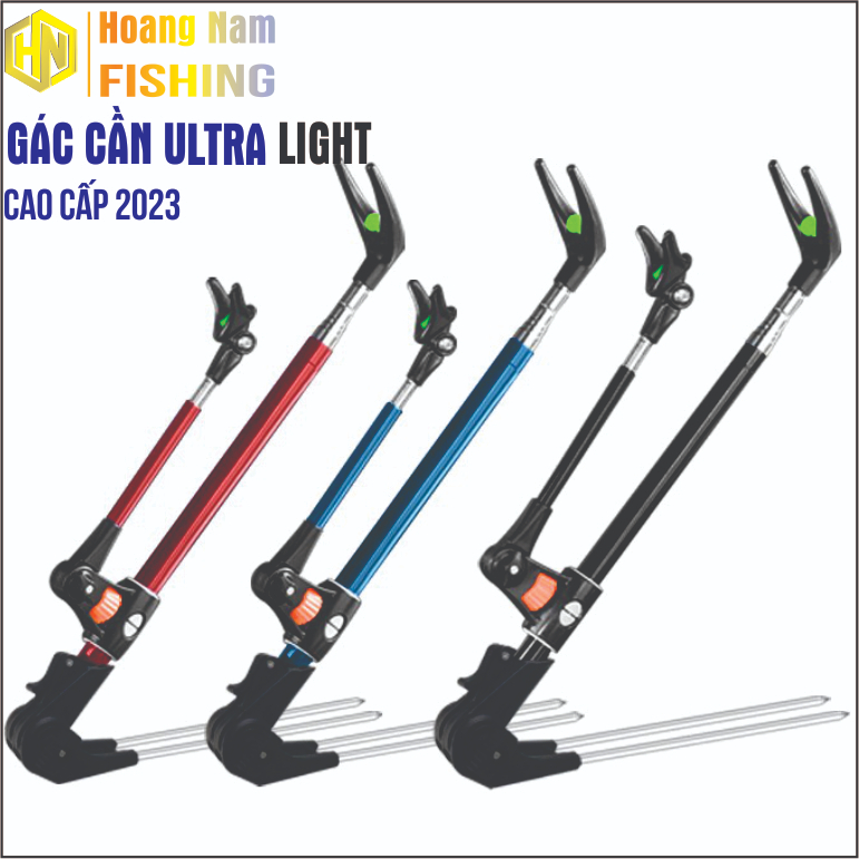 Chống cần Ultra Light. Gác cần câu đơn đài cao cấp. Bản nâng cấp 2023 siêu khoẻ. Đồ Câu Hoàng Nam