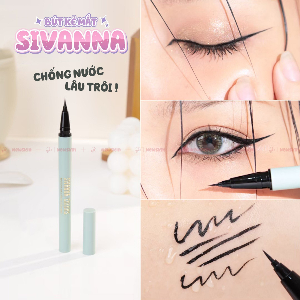 Bút Kẻ Mắt Lâu Trôi Sivanna Matcha Ink Liquid Eyeliner HF9029 0.6g