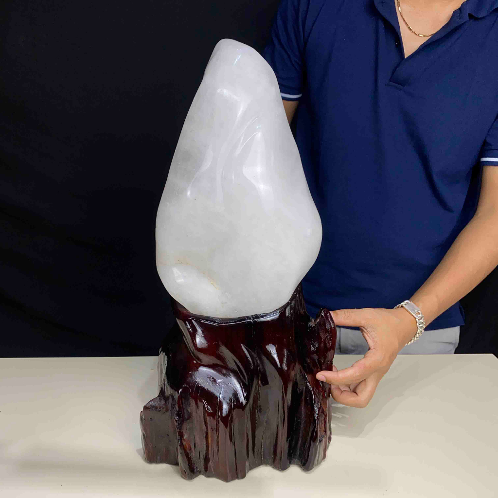 Núi Đá Phong Thuỷ Trấn Trạch Đá TA Trắng Tự Nhiên