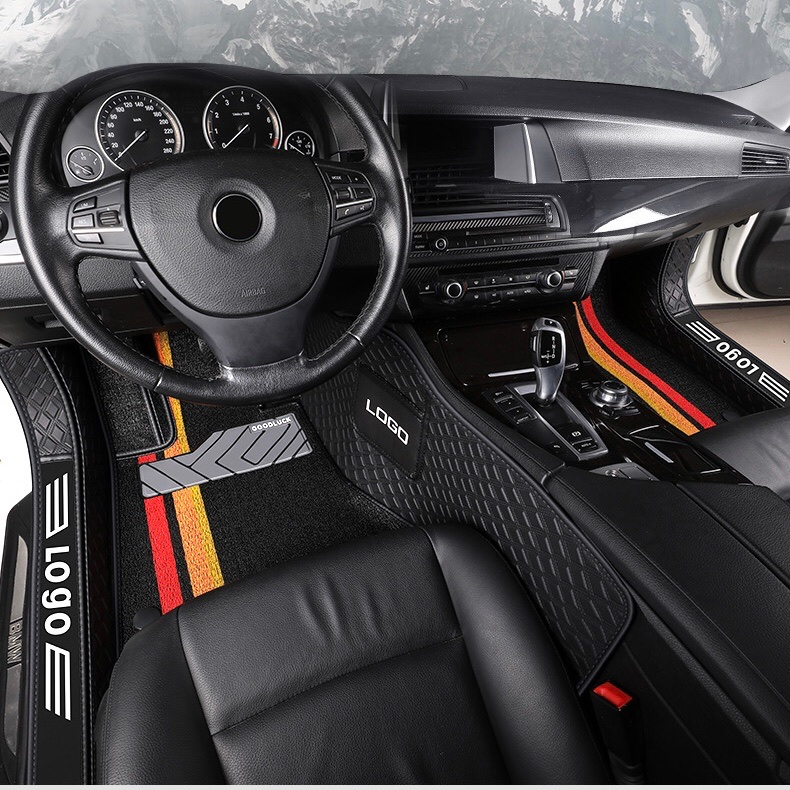 Thảm lót sàn cho Peugoet 3008 mẫu tràn viền bậc cửa full body ôm khít sàn xe