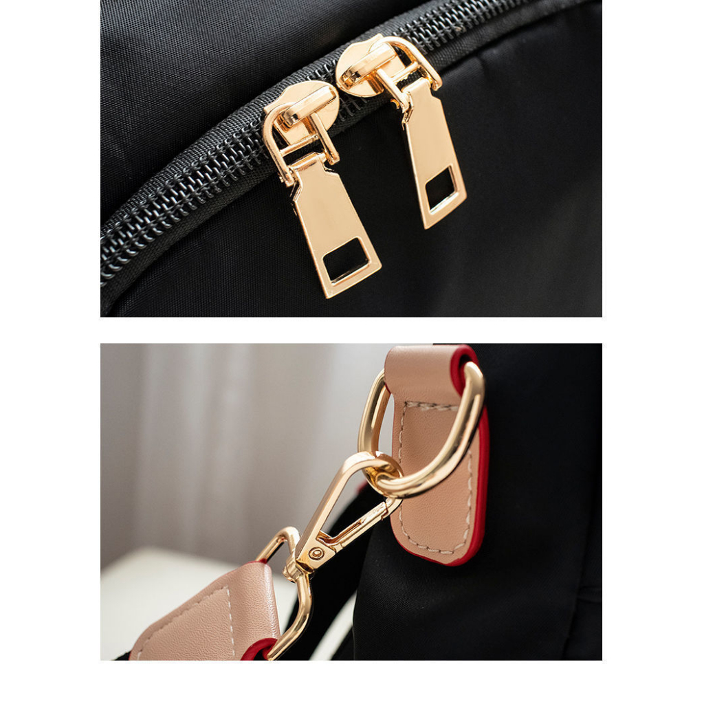 Balo Vải Oxford Tặng Kèm Móc Gấu Phong Cách Hàn Quốc Dành Cho Nữ #B612