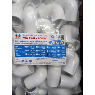 Bịch 50 cái - co trơn phi 25 ống điện pvc tiến phát