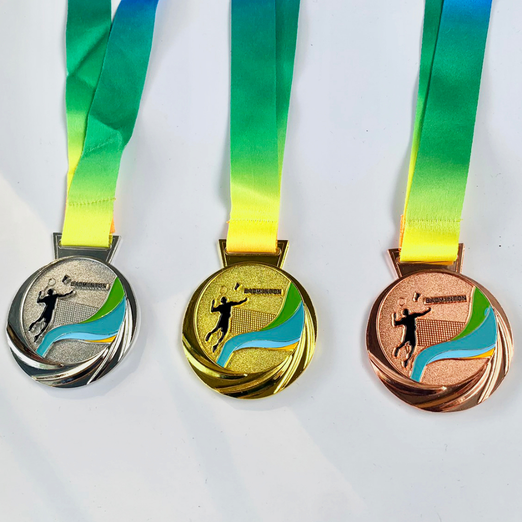 Huy Chương Cầu Lông M-043 Kèm Dây Đeo, Huy Chương Lưu Niệm , Trao Giải Giá Rẻ