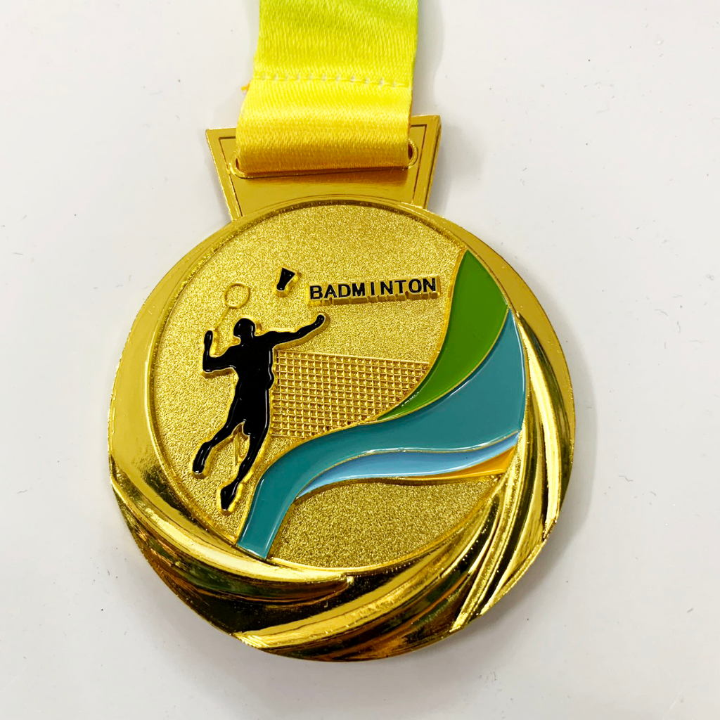 Huy Chương Cầu Lông M-043 Kèm Dây Đeo, Huy Chương Lưu Niệm , Trao Giải Giá Rẻ