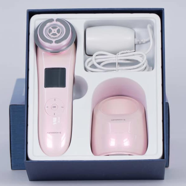 Máy nâng cơ trẻ hoá da 9in1 NanoTime F82E HTBeauty công nghệ Nano Photon RF, EMS, Sóng siêu âm tái tạo collagen, trẻ hóa