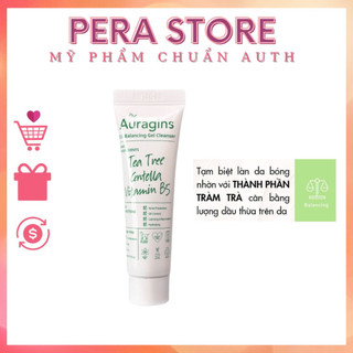 [mini] Gel rửa mặt làm sạch sâu cho da dầu mụn The Auragins Oil Balancing Gel Cleanser 30ml