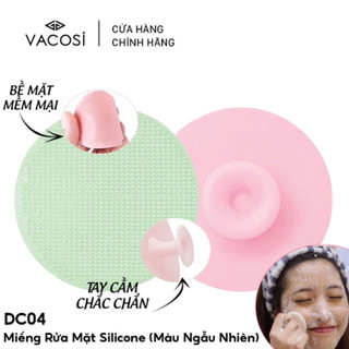 Miếng Mút Rửa Mặt Bằng Silicon Vacosi DC04