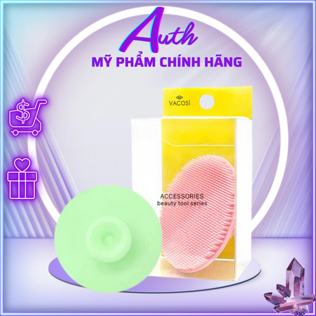 Miếng Mút Rửa Mặt Bằng Silicon Vacosi DC04