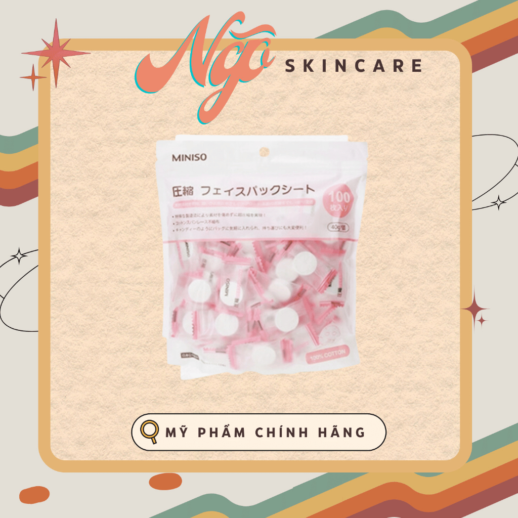 Mặt Nạ Miniso (Dạng Nén) - 100 Viên