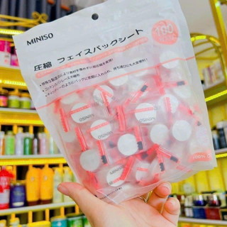 Mặt Nạ Miniso (Dạng Nén) - 100 Viên