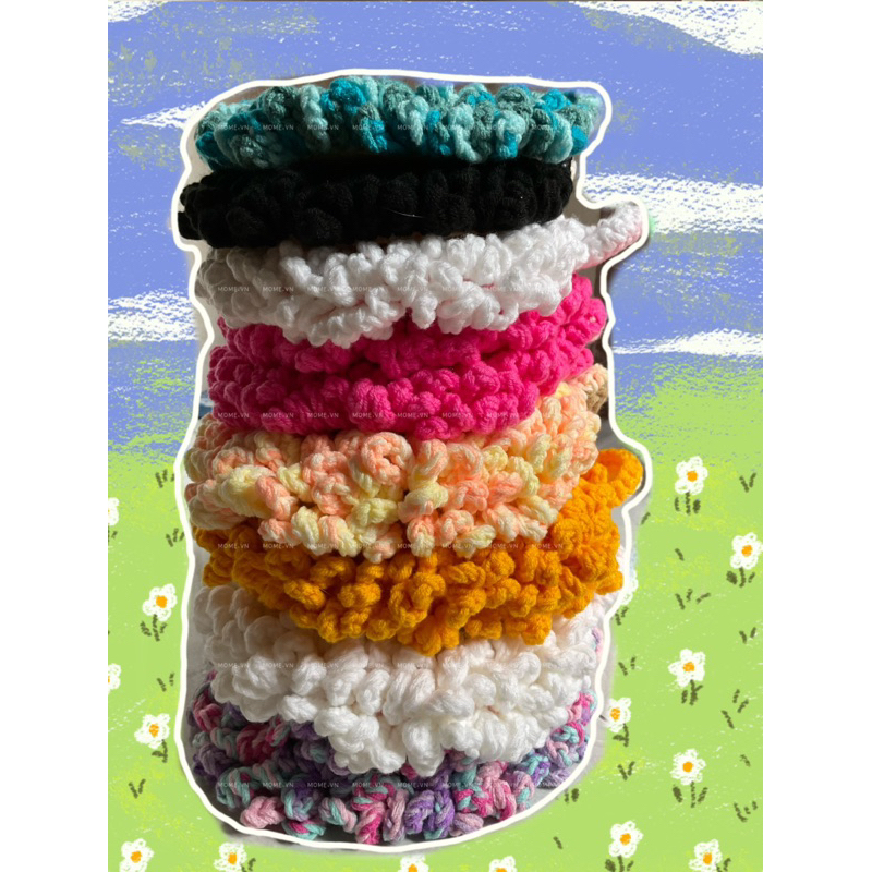 Đế lót ly bằng len || Hình Cừu ngốk đáng yêu nhiều màu sắc || Siêu to || MOME.VN