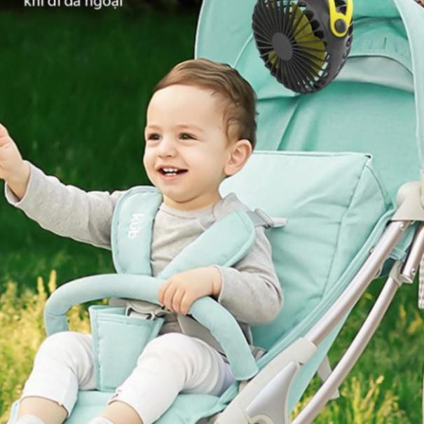 Quạt tích điện Yoobao pin 6400mah kẹp sạc mini dùng đến 32 tiếng. Bảo hành 2 năm