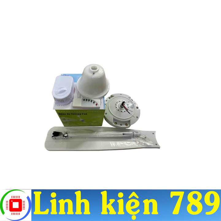 Quạt trần 12V - 24V không chổi than 3 cánh nhưa sải cánh 118cm
