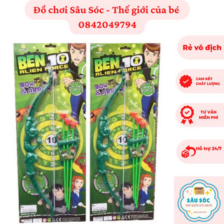 Đồ chơi cung tên bắn mũi tên nhựa hít tường ben 10