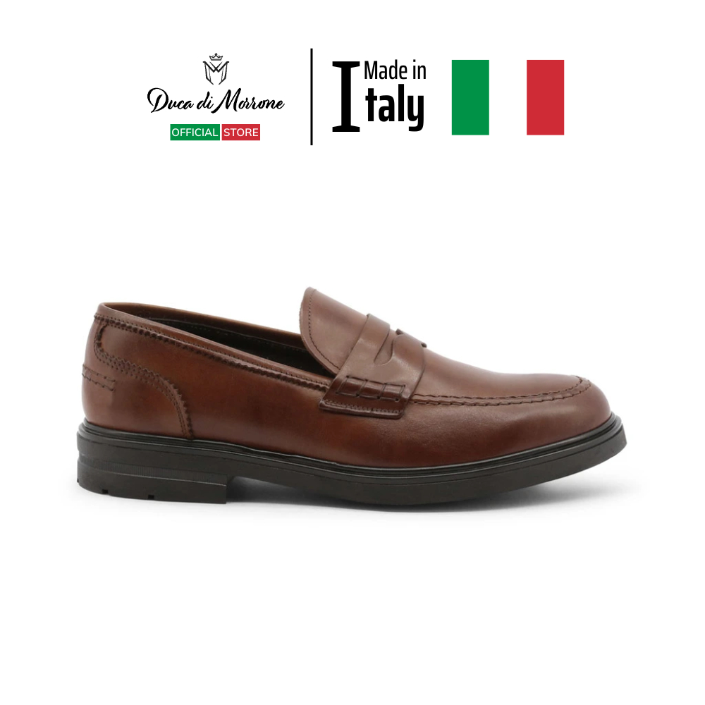 Giày Lười nam da trơn - DUCA DI MORRONE - Sản xuất và nhập khẩu CHÍNH HÃNG tại ITALY - LUPO-PELLE