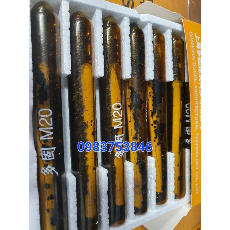 Hóa chất ống nhộng cấy bulong M10 - M20