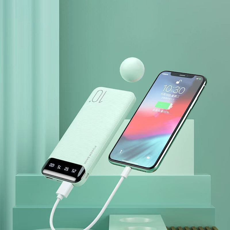 Sạc dự phòng WP-106 tích hợp màn hình Led Dung Lượng 10000MAH-20000MAH thiết kế nhỏ gọn,vẻ ngoài bắt mắt, chế độ sạc kép